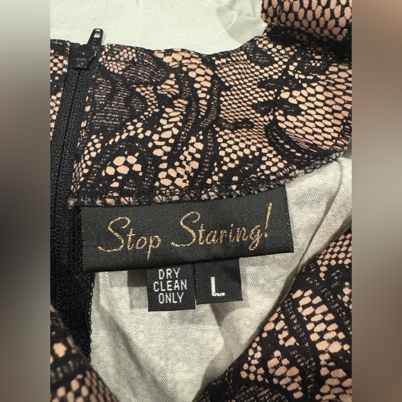 Stop Staring Retro Lace Dress w/Bow - Picture 9 of 11